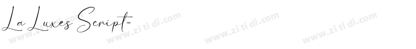 La Luxes Script字体转换